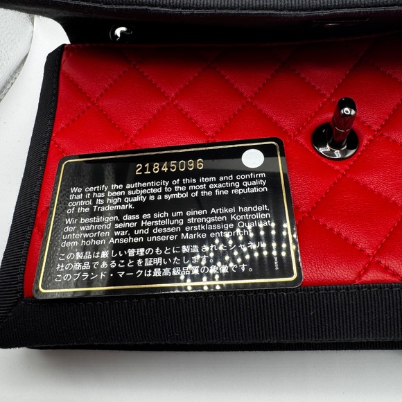 CHANEL 2016-1018 grosgrain leather crossbody with original card - Picture 12 of 12